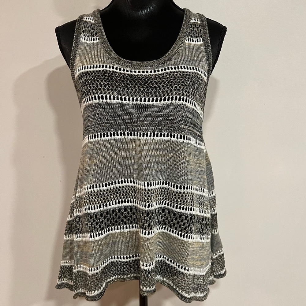 NWT Crochet Knit Tank by YA | Medium